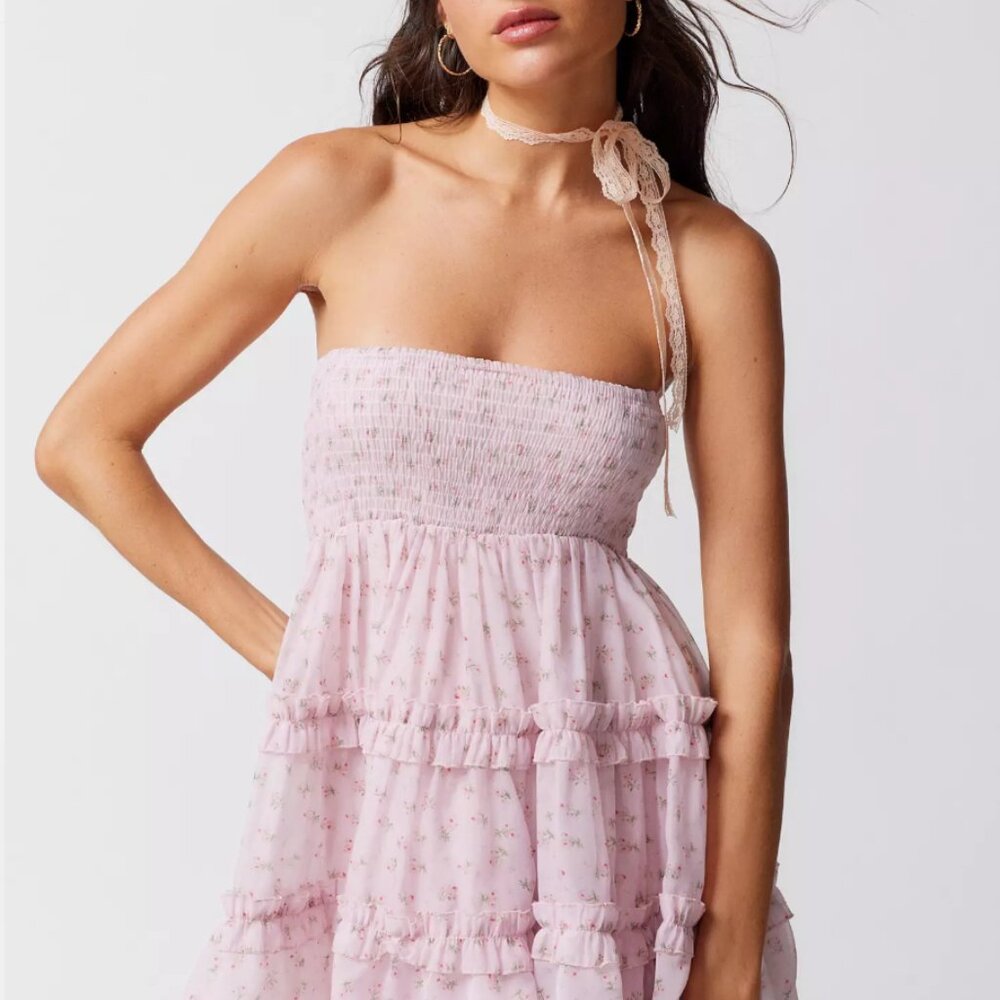 Sister Jane Celandine Ditsy Bandeau Dress, Size 2 (XS), Excellent Condition !!